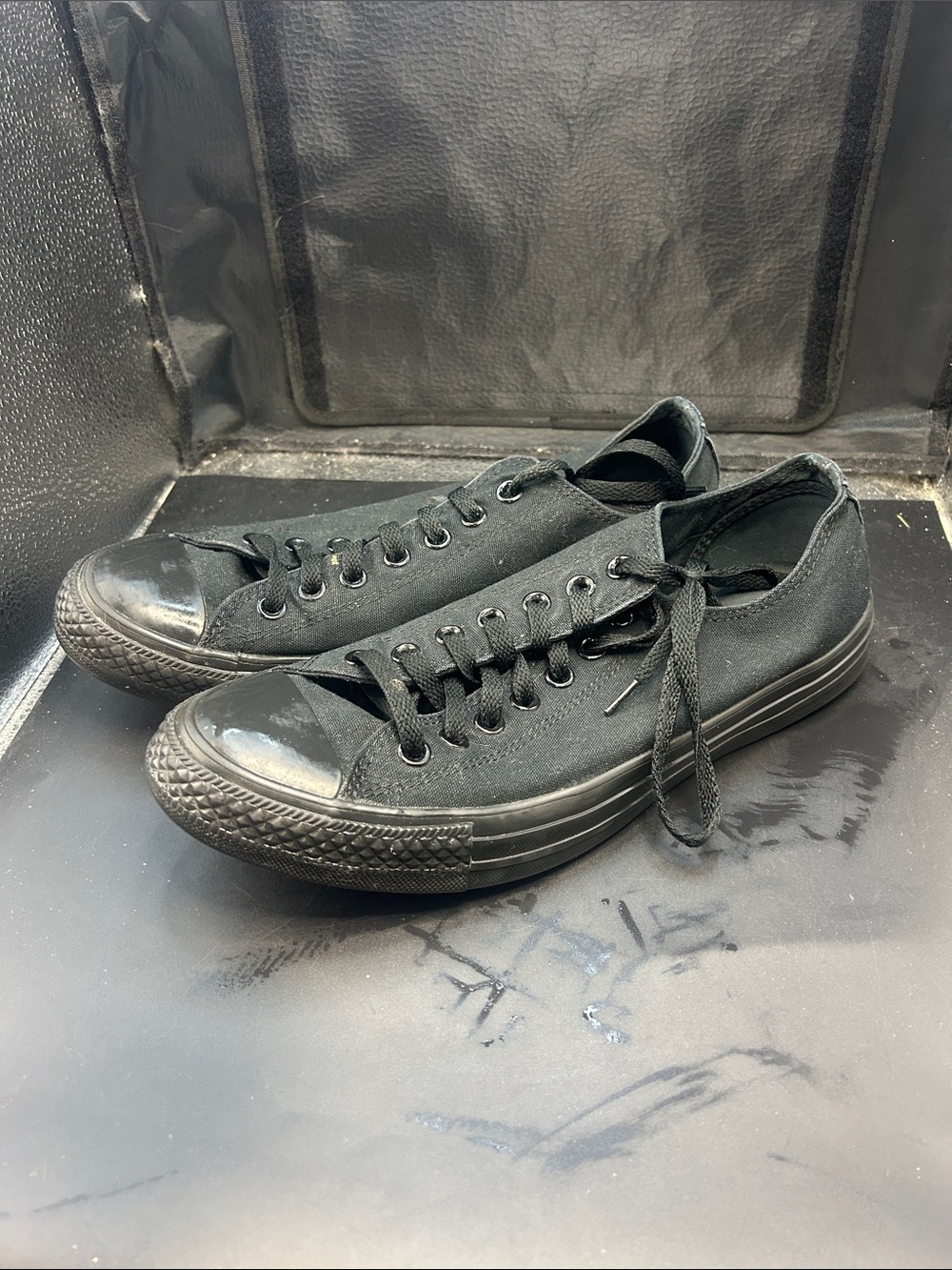 Converse All Black Low-Top Canvas Sneakers
